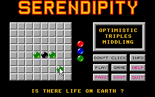 Serendipity atari screenshot